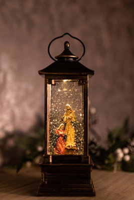 Jesus in a Manger Christmas Snow Globe - 4