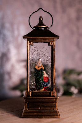 Jesus in a Manger Christmas Snow Globe - 5
