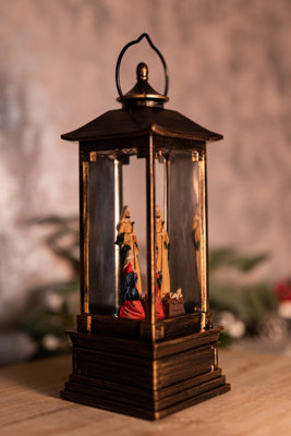 Jesus in a Manger Christmas Snow Globe - 7