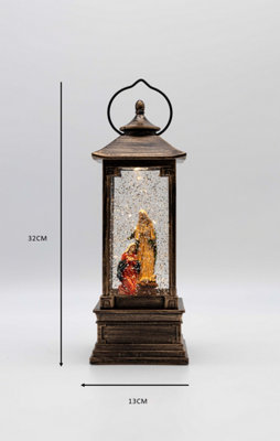 Jesus in a Manger Christmas Snow Globe - 8