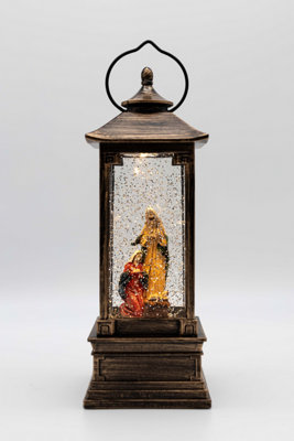 Jesus in a Manger Christmas Snow Globe - 9