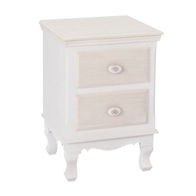 Jewel 2 Drawer Bedside Cabinet