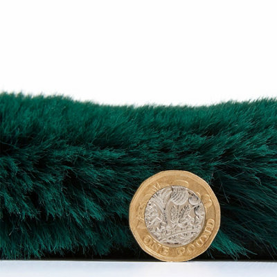 Jewel Green Shaggy Plain Modern Polyester Easy to Clean Rug for Living Room and Bedroom-150cm X 230cm - 4