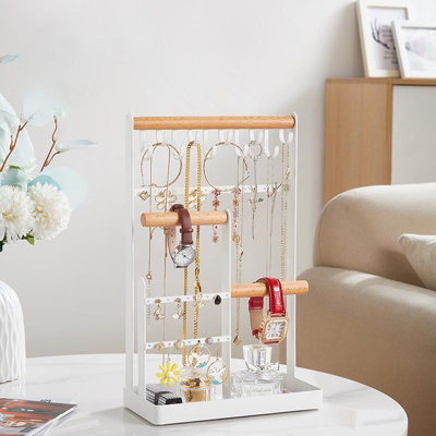 Jewellery Organiser Jewellery Stand Holder, 4 Tiers Jewelry Stands ...