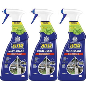 Jeyes Disinfectant Multi-Usage Spray 750ML - Pack of 3