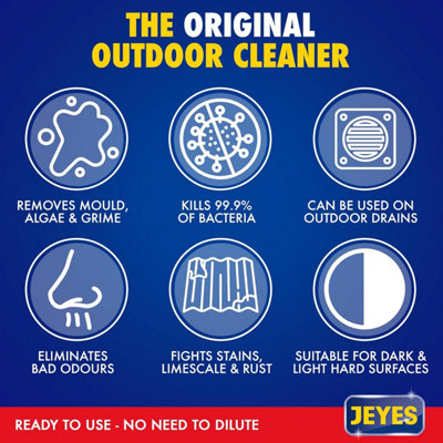 Jeyes Fluid Outdoor Cleaner Pro Shot with 1 Metre Extendable Trigger (5 Litre)