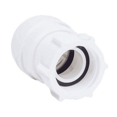 JG Speedfit Female Coupler Tap Connector (Pack Of 2) White (22mm x 3/4 bsp)