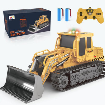 Jiakora Powerful Remote Control Bulldozer with LED Lights and Music for ...