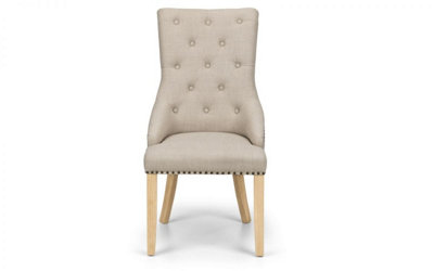 Jif Button Chair Oatmeal Linen