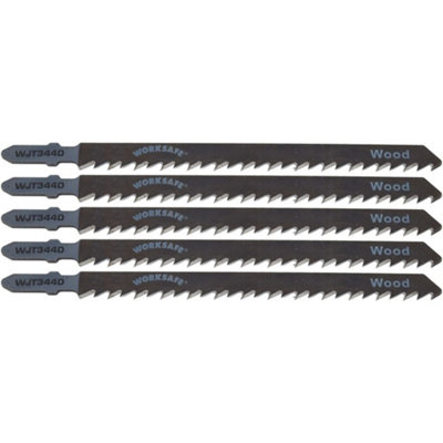 Jigsaw Blade for Wood 105mm 6tpi Pack of 5 by Ufixt