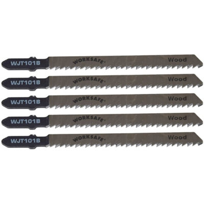 Jigsaw Blade for Wood and Plastic 75mm 10tpi Pack of 5 by Ufixt