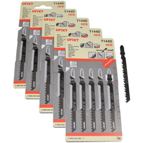 Jigsaw Blades T144D For High Speed Wood Cutting High Carbon Steel HCS 25 Pack by Ufixt