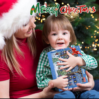 Jouet - Puzzle de noël avec calendrier de l'avent - 24 pièces - Casse