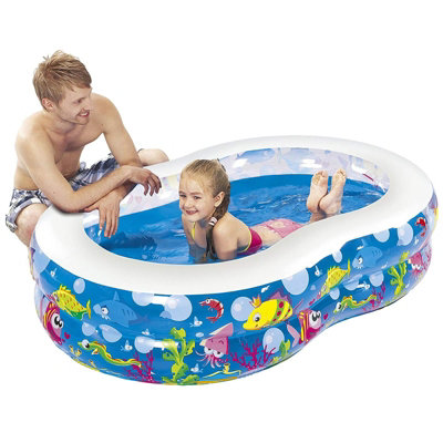 Jilong Figure 8 Pool - Large Swimming Pool for Children with Fun Sea ...