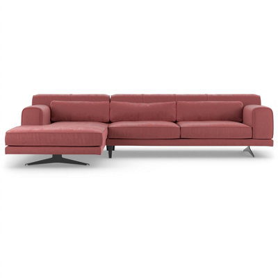 Dusty pink deals corner sofa