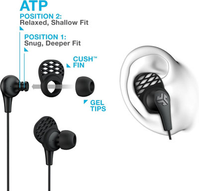 JLab Audio JBuds Pro Signature Wired Earbuds with Microphone and Track ...