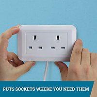 JML Presto Plug - The plug extension that puts sockets where you need them