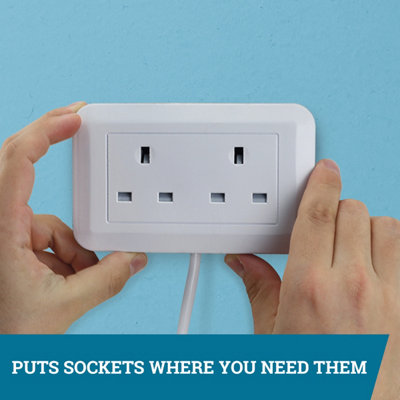 JML Presto Plug - The plug extension that puts sockets where you need them