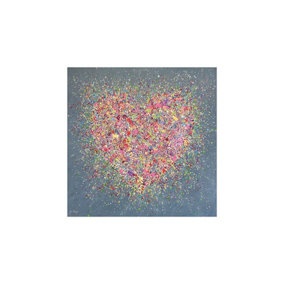 Jo Gough Home Is Where The Heart Is Print Multicoloured (30cm x 30cm)