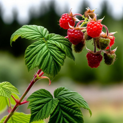 Joan J Raspberry (Rubus) Tree - 7Ltr Potted