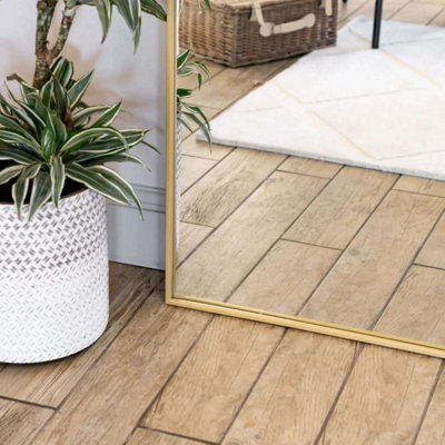 Jobu home - Akiko - Full Length Gold Metal Arched Mirror - 180cm x 105cm