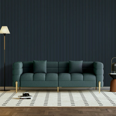 Jobu Home - Blue Maize Acoustic Slatted Wall Panels - 240cm (L) x 60cm (W) x 2.1cm (D)