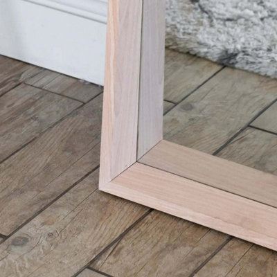 Jobu home - Hanaka - Full Length Natural Oak Rectangle Mirror - 200cm x 100cm