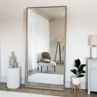 Jobu home - Hanaka - Full Length Walnut Wood Rectangle Mirror - 200cm x 100cm