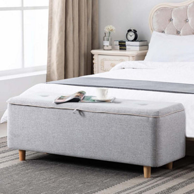 Modern grey deals ottoman