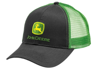 John Deere Black Trucker Baseball Cap