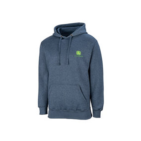 John Deere Hooded Sweatshirt Logo Navy S