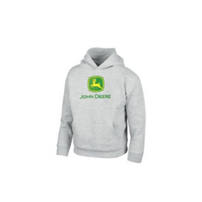 John Deere Kids Hoodie Oxford Grey Size 6- 9 Years