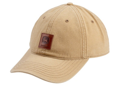 John Deere Leather Patch Canvas Baseball Cap