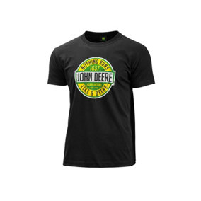 John Deere "Nothing Runs Like a Deere" T-Shirt Black M