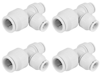 JG Speedfit  Plastic Push-Fit Reducing Tee 22mm x 15mm x 15mm