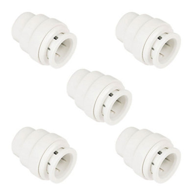 JG Speedfit Chrome Service Valve 15mm x 1/2"