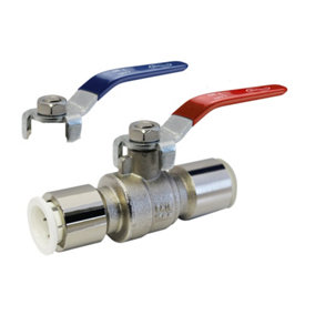 John Guest Speedfit 15mm Brass Bodied Pushfit Ball Valve WRAS Approved