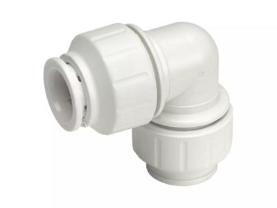 John Guest Speedfit 15mm Push Fit Elbow Fitting Pack of 3 - Fast Installation