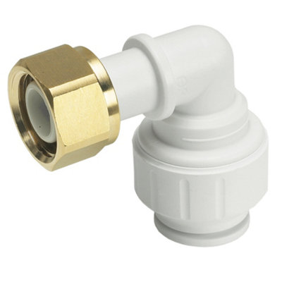 John Guest Speedfit Bent Tap Connector 15mm X 1/2" (Pack Of 5)