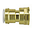 John Guest Speedfit Brass Cylinder Adaptor 22mm X 1" Female (Pack Of 5)