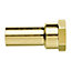 John Guest Speedfit Brass Stem Adaptor 15mm X 1/2" Female (Pack Of 5)