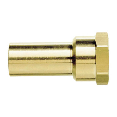 John Guest Speedfit Brass Stem Adaptor 15mm X 1/2" Female (Pack Of 5)