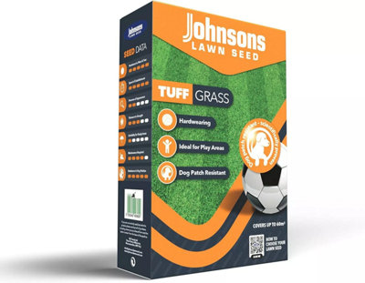 Johnsons Lawn Seed Tuffgrass Dog Patch Resistant Lawn Seed 1.275kg - 60m²