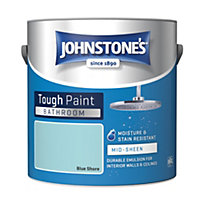 Johnstone's Bathroom Mid-Sheen Tough Paint Blue Shore - 2.5L