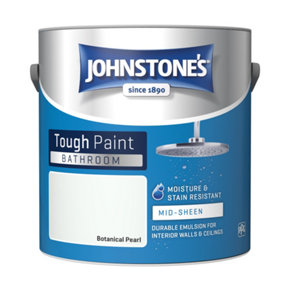 Johnstone's Bathroom Mid-Sheen Tough Paint Botanical Pearl - 2.5L