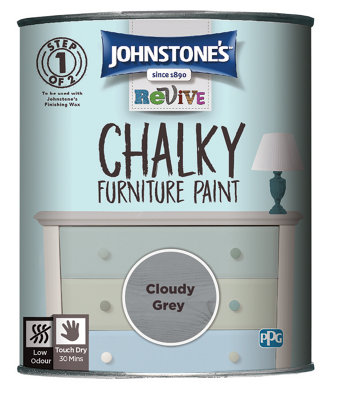 Johnstone's Chalky Furniture Paint Cloudy Grey 750ml