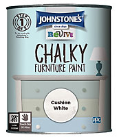 Johnstone's Chalky Furniture Paint Cushion White 750ml