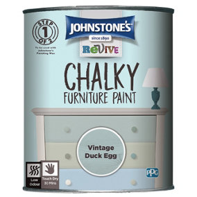 Johnstone's Chalky Furniture Paint Vintage Duck Egg 750ml