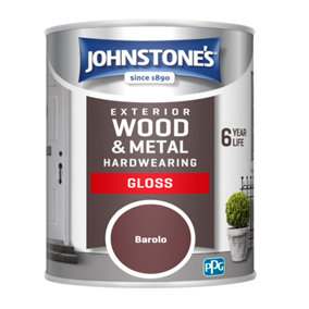 Johnstone's Exterior Hardwearing Gloss Paint Barolo - 750ml