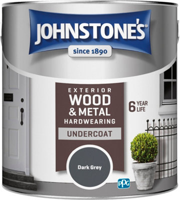 Johnstone's Exterior Hardwearing Undercoat Dark Grey- 2.5L